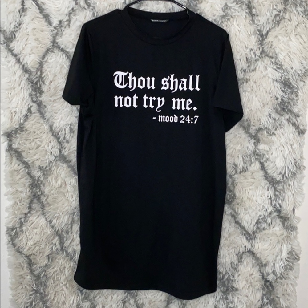 Black T-Shirt Dress